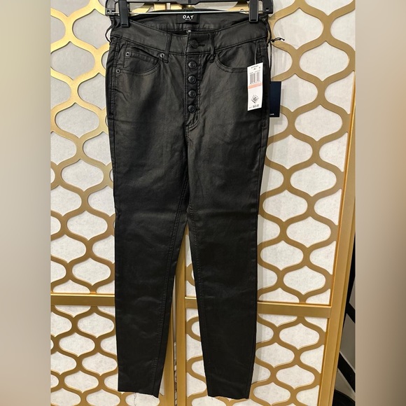 Faux Leather Straight Leg Pant - Picture 2 of 3